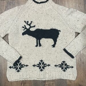 VTG Eddie Bauer wool chunky knit sweater